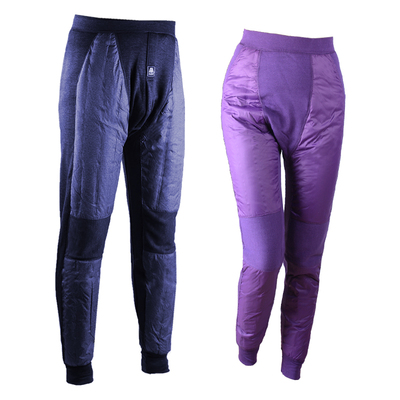 男女羽绒防风贴片内穿高腰保暖裤