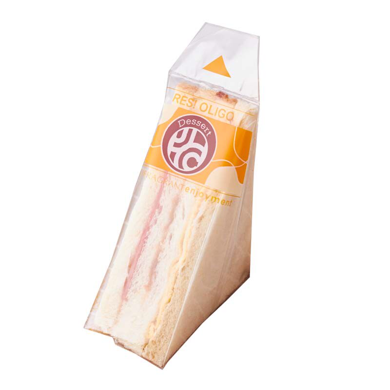 三明治包装纸 面包包装袋 三文治透明烘焙食品袋加厚三角袋100个