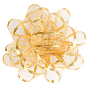 经典款包装礼盒装饰花绣球小拉花小花球蝴蝶结半圆形半透明礼品花