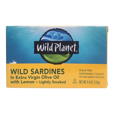 美国进口Wild Planet星球特级初榨橄榄油沙丁鱼鲭鱼罐头营养即食