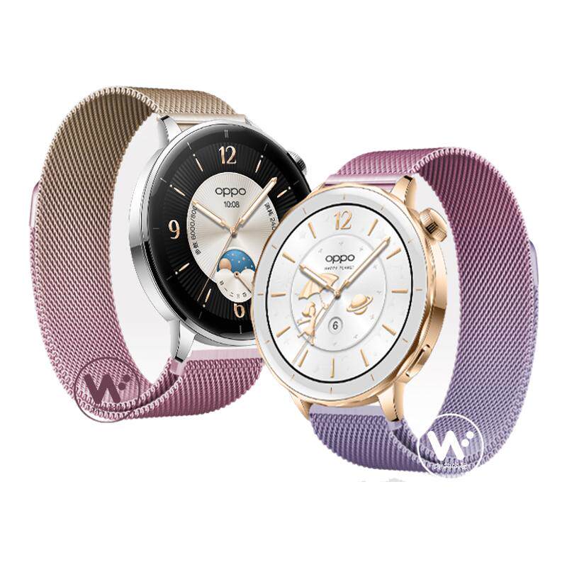 适用oppowatchx3mini手表带OPPO X2 MINI智能手表米兰尼斯表带X2新款MINI款2代oppo迷你春夏透气高级腕带