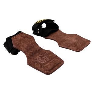 助力带健身硬拉男女握力牛皮护掌引体向上辅助带器械训练手套护腕