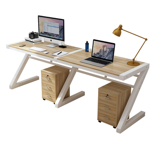 简易双人电脑桌 台式 家用组装学生儿童书桌简约写字桌经济学习桌