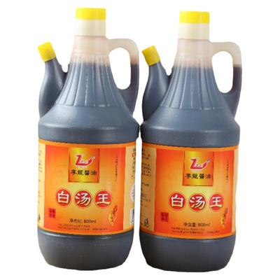 李龙牌白汤王800ml*2瓶装生抽酱油炒菜凉拌提鲜色淡