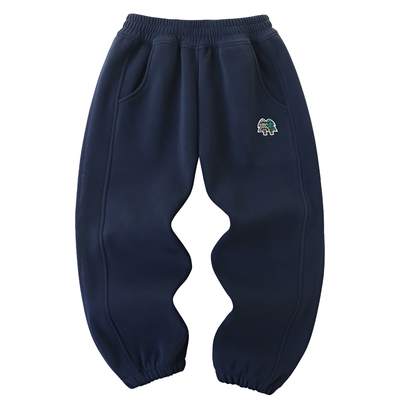 男童加绒运动裤冬季防风保暖卫裤