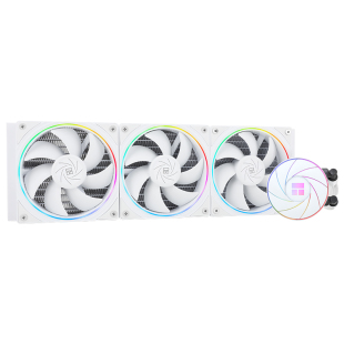 利民AQUA ELITE AE360二代V2白色细光圈ARGB一体式水冷散热器360