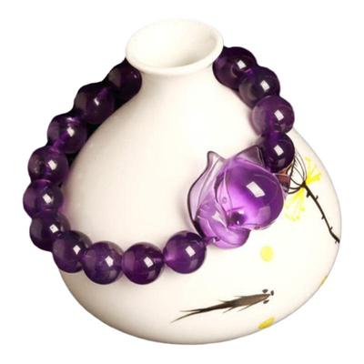 招桃花水晶手链黄水晶手链粉水晶