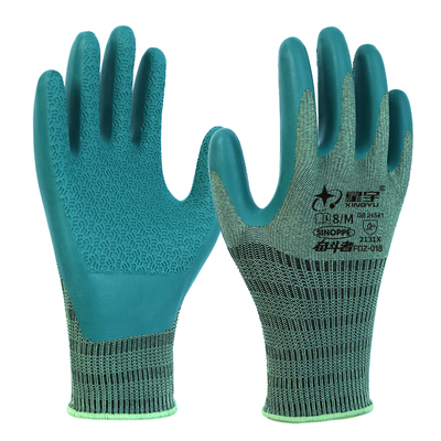 星宇高端高弹款优耐保A688劳保手套乳胶耐磨工作工地钢筋工专用