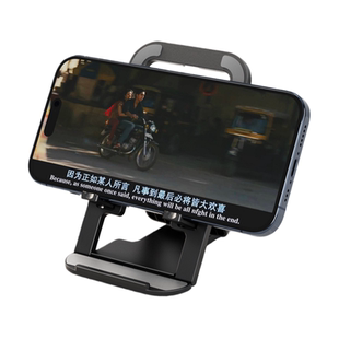 新款手机平板ipad支架桌面伸缩便携折叠底座多档位调节卡片超薄支撑架直播神器镂空散热网课追剧床头懒人支架