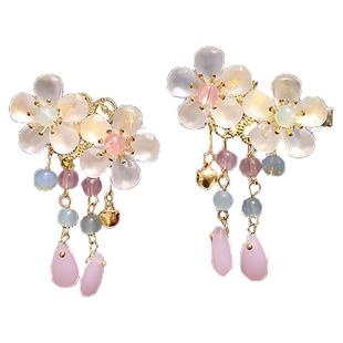 儿童汉服头饰古风发夹子女童宝宝发卡发饰头花饰品蝴蝶流苏精致