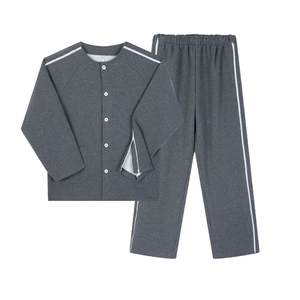护理服易穿脱卧床瘫痪病人偏瘫老人方便护理病号服年人骨折术后男