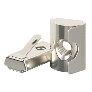 欧标国标铝型材配件弹片螺母弹性螺帽定位块30/40/45型M3M4M5M6M8