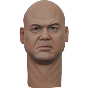 高品质 1/6 金并头雕 夜魔侠超级大反派 光头黑帮老大 兵人配件