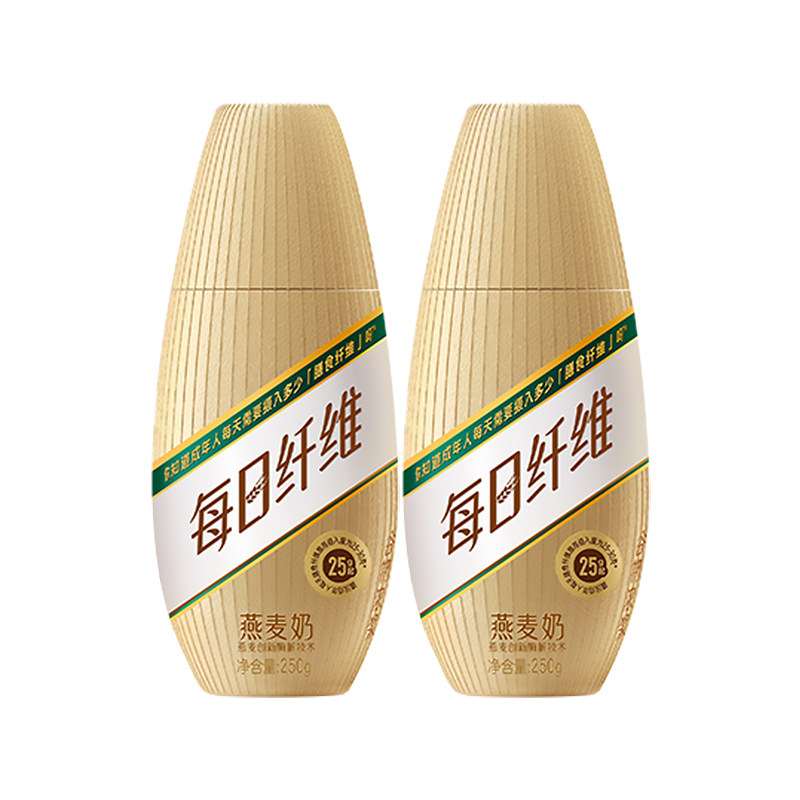 【推荐】蒙牛每日纤维燕麦奶植物营养蛋白饮品PET瓶250g*2瓶8月产