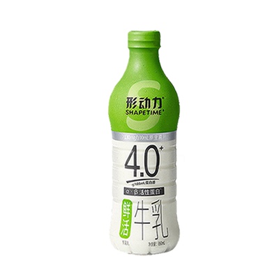 【整箱12瓶】形动力4.0g蛋白质高钙低温奶拿铁早餐奶顺丰950ml