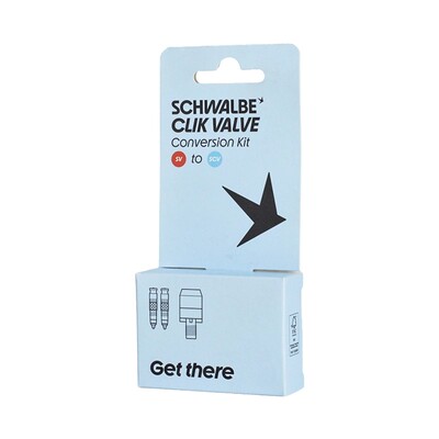 SCHWALBE CLIK VALVE自行车阀门快拆气嘴转换套件快速充气折叠车