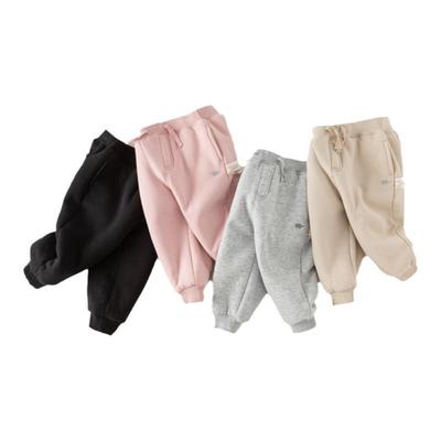 戴维贝拉儿童加绒休闲裤子