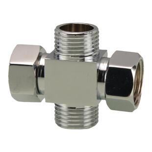 4分一进二出三通接头黄铜内外丝活接头龙头角阀分水器阀一分三路