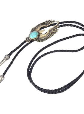 复古毛衣链合金老鹰波洛领带