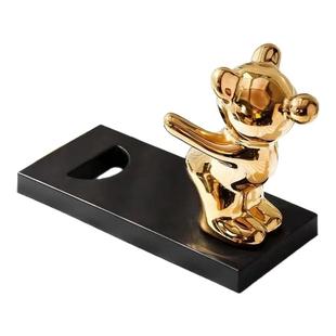 红酒架摆件轻奢陶瓷高档家居客厅餐边柜酒柜装饰品高级感红酒托