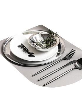 【设计师推荐】北欧简约极简风格样板间西餐具套装餐桌摆台高级感