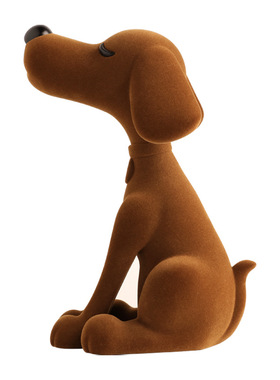 树脂植绒潮流小狗摆件