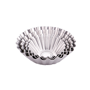 三能椰子模 小蛋糕模具烘焙蛋挞糕点心阳极菊花边磨具SN6183