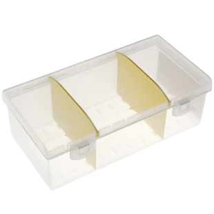 日本进口小卡收纳盒桌面卡牌整理盒财务办公名片盒奥特曼卡收藏盒