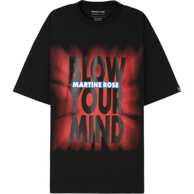 Martine Rose春夏男士宽松印花棉质平纹布T恤