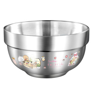宝宝不锈钢碗316食品级儿童吃饭专用碗双层可爱卡通防烫防摔家用