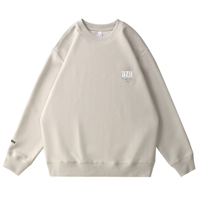 刺绣圆领卫衣男美式外套长袖t恤