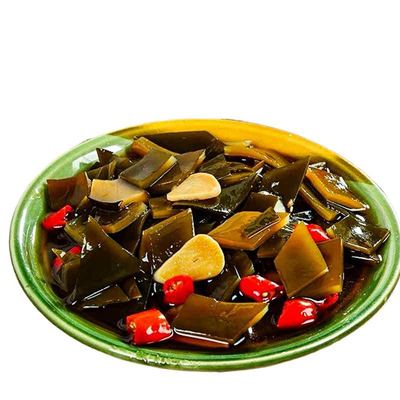 捞汁酸辣海带开袋即海菜食下饭开胃菜海带片办公零食休闲咸菜400g