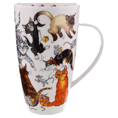 丹侬骨瓷英国马克杯骨瓷杯花卉杯