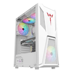 积至EVESKY 坦克电脑机箱台式DIY全侧透防尘水冷ATX大板机箱背线