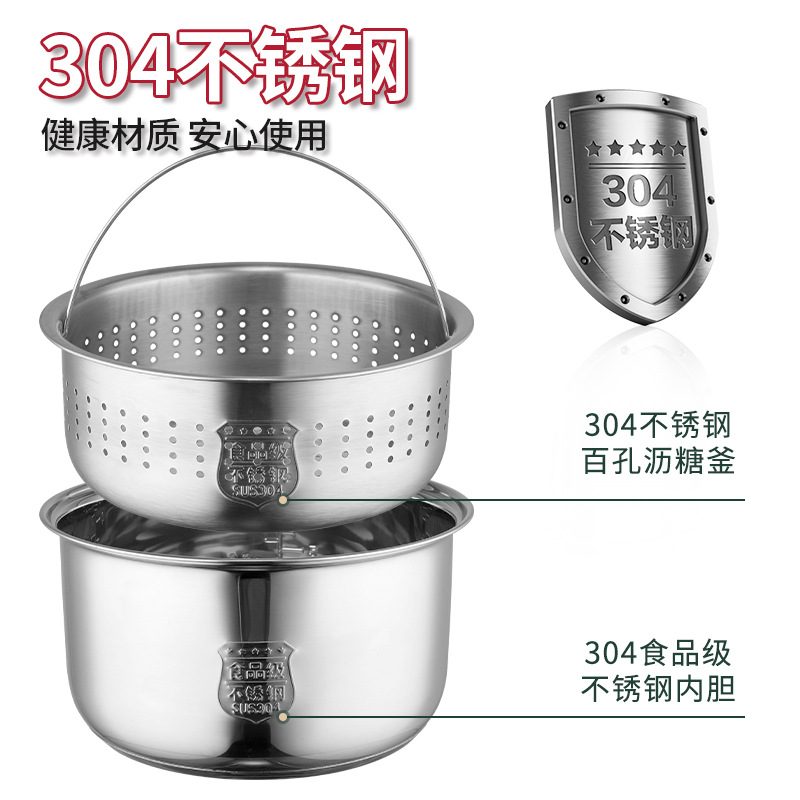 家用电饭煲电饭锅3-4人智能5迷你升1电器用不粘锅人一不锈钢内胆2