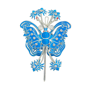 戏曲点绸头面戏剧京剧古装头饰青衣花旦小姐包头头饰北派点绸头面