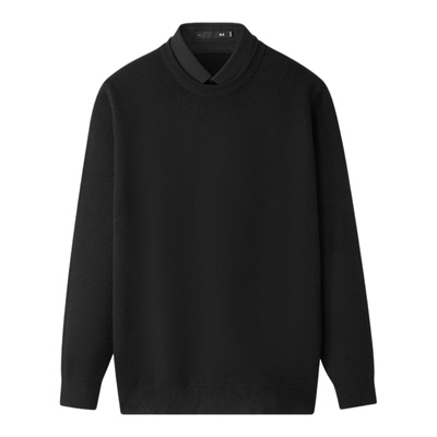 HLA/海澜之家商务加厚双领针织衫