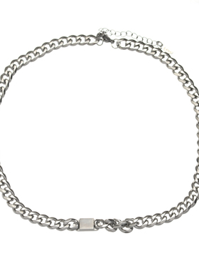 钛钢古巴链男生不掉色