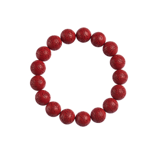 福一方旗舰店正品朱砂手链吉祥开运文哲马本命年专属银饰男女手串