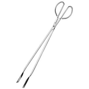 不锈钢火钳夹碳夹子捡垃圾钳家用老式加长厨房煤球烤钳大小号厕所