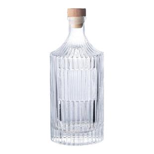 玻璃酒瓶高档空瓶红酒洋酒威士忌酒瓶带盖密封酒樽泡酒储酒小瓶子