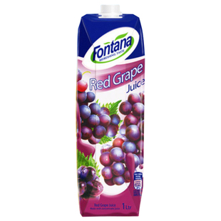 Fontana塞浦路斯菠萝汁进口芬特乐葡萄汁芳塔娜纯果汁1L装