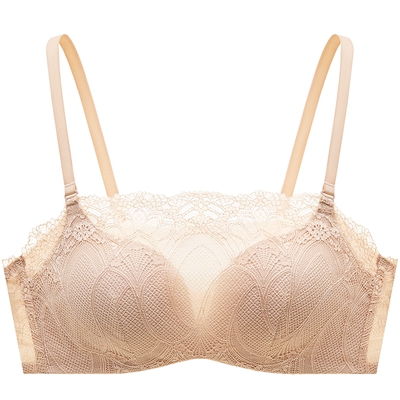 曼妮芬抹胸文胸防走光蕾丝内衣