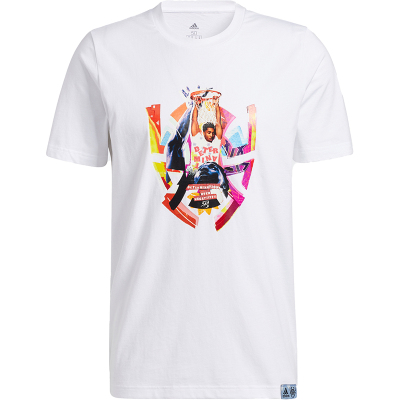 Adidas/阿迪达斯正品DON ABSTRACT男士篮球印花短袖T恤GH6719