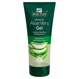 现货英国Aloe Pura有机芦荟胶保湿啫喱舒缓补水修复镇静200ML