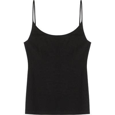 LESS全棉纯色圆领吊带背心