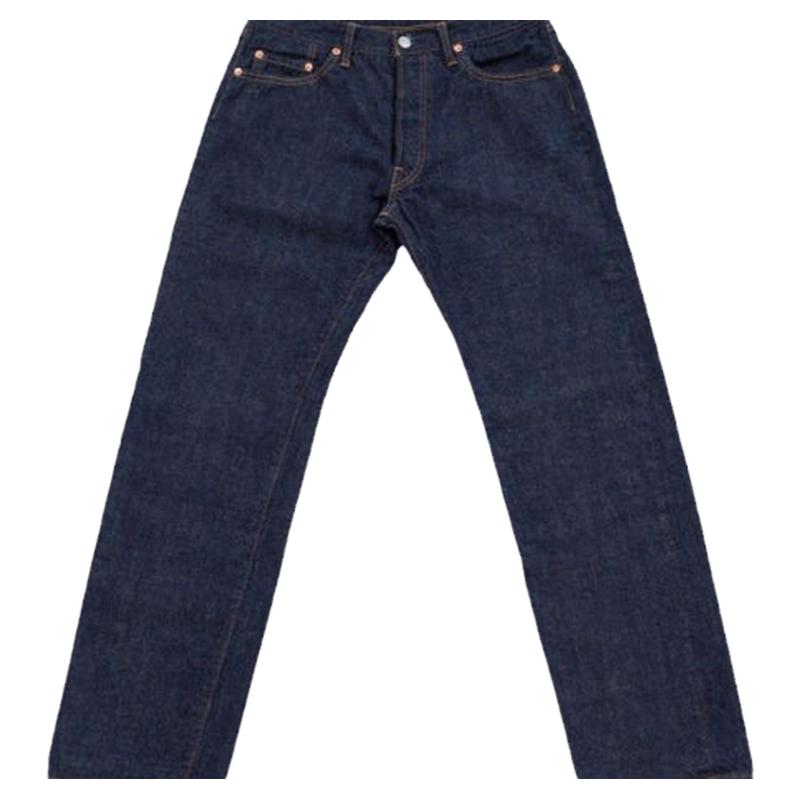 日本TCB JEANS复刻60年代13oz靛蓝染官脱中腰修身直筒牛仔裤