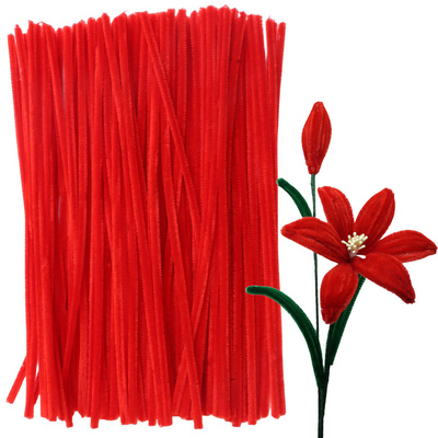 毛条根扭扭棒早教仿绒花儿童花束DIY制作材料立体花束网红折花