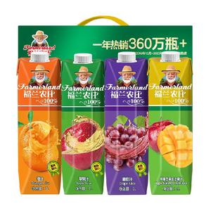 福兰农庄经典礼盒果汁1L×4瓶