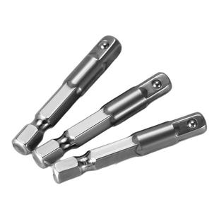 小飞转换连接杆四方口转六角1/4 电动扳手套筒转手电钻专用套筒头